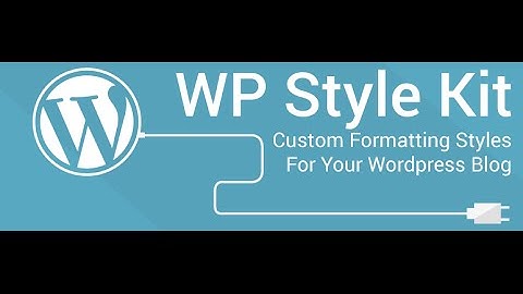 WP Style Kit v1 Wordpress Plugin Demo