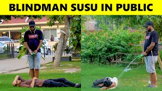 Blind Man Susu In Public Prank @sharikshah