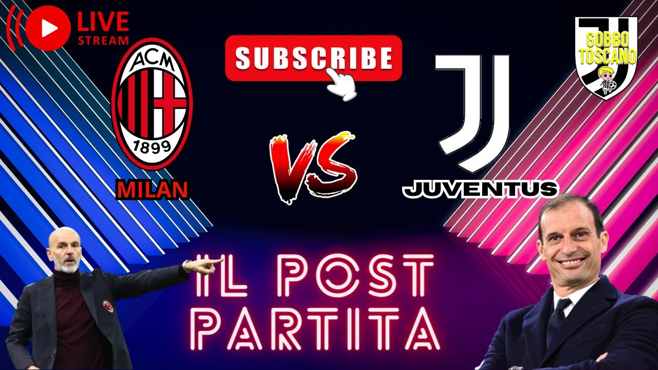 LIVE POST PARTITA MILAN JUVENTUS CON OSPITI!!! - YouTube