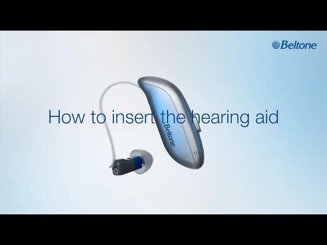 Beltone Achieve - How to insert the hearing aid class=