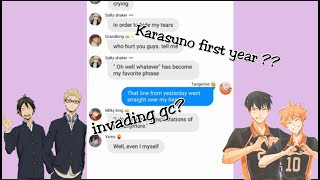 Karasuno's first years emotional confession | Haikyuu lyric prank | Hello, How are you?