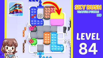 Sky Rush Traffic Puzzle Level 84 Solution Walkthrough