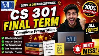 cs301 final term preparation | objective type | 100% correct | spring 2026