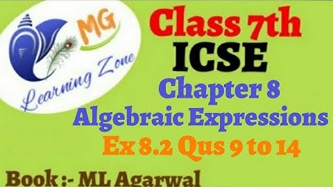 Class 7th ICSE Math Ch 8 Algebraic Expressions Ex 8.2 Qus 9 to 14