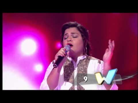    الأداء الأو ل لهمسة منيف من سوريا في الحلقة االثالثة من برنامج