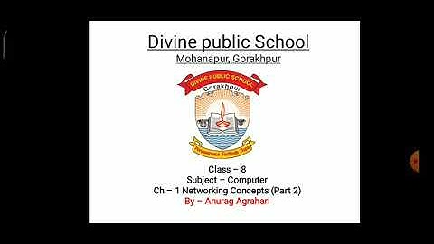 Class 8 Computer  Chapter 1 Networking concepts Part 2