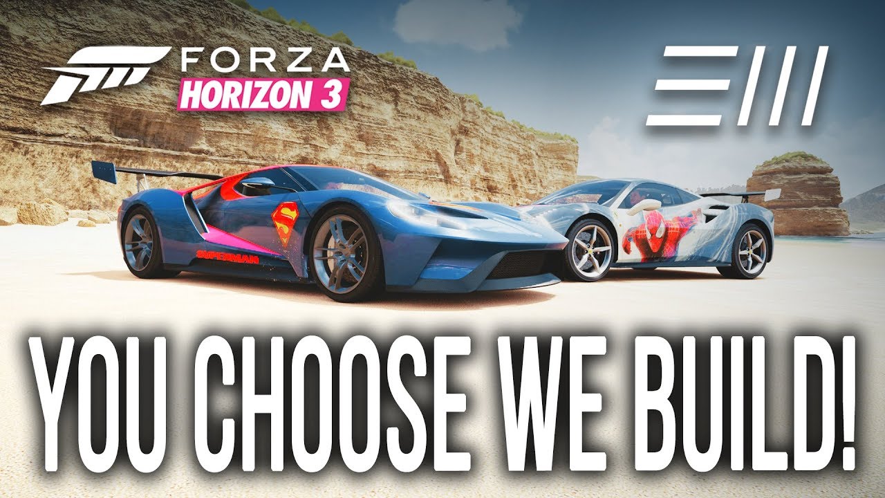 Forza Horizon 3 - Ford GT vs Ferrari 488 GTB [MAX S2|998] You CHOOSE We BUILD CHALLENGE! (w/Starkey)