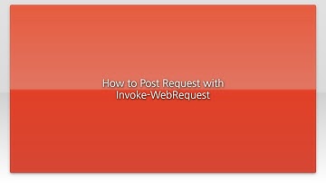 How to Post Request with Invoke-WebRequest