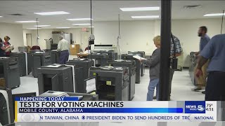 Mobile County testing voting machines ahead of primary