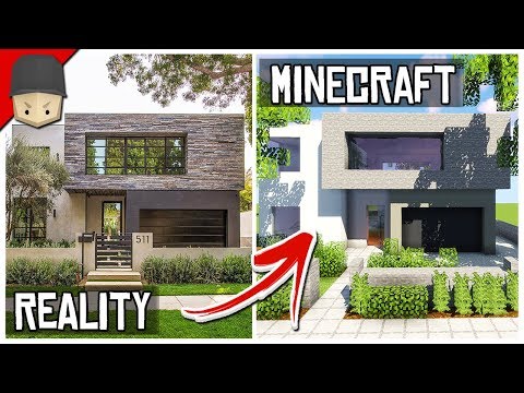 A real architect's building houses in Minecraft tutorial / Modern House #23  