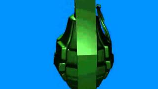 hand grenade made in blender