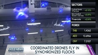 Celebrity Coordinated drones fly in synchronized flocks Wealth