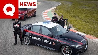 I segreti dell’Alfa Giulia Quadrifoglio dei Carabinieri (con inseguimento) | Quattroruote