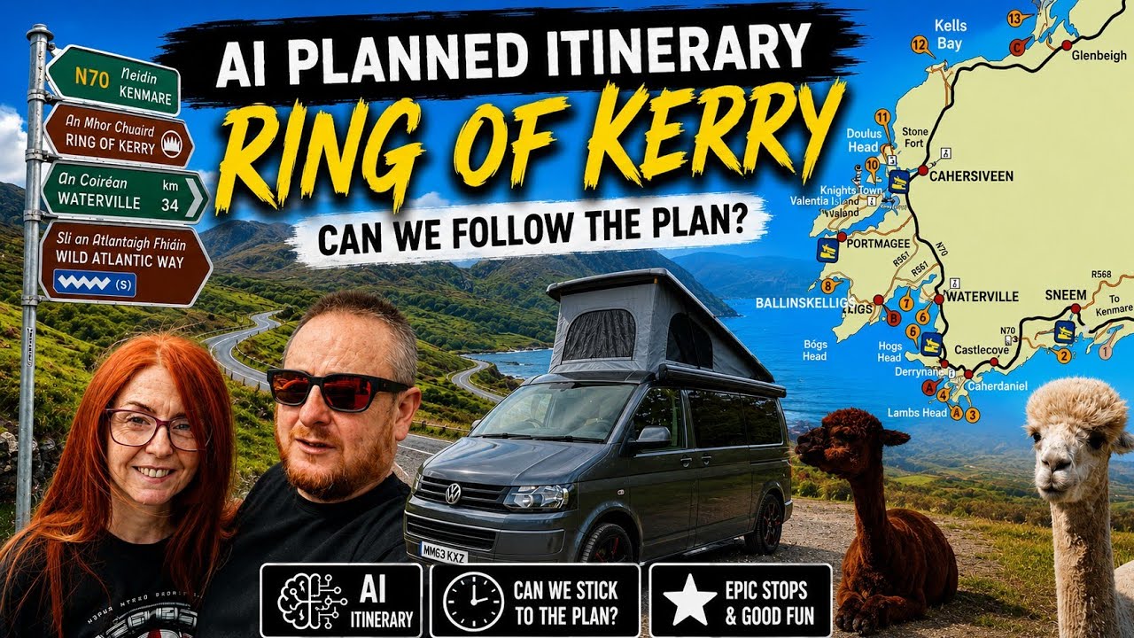 Van life – AI Planned Our Ring of Kerry Road Trip… It Didn’t Go to Plan – Ireland Campervan Travel