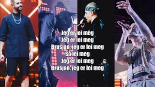 Vignette de la vidéo "MARS - Jeg er lei meg (Official Lyrics) (Carpe diem, Arif, Unge Ferrari)"