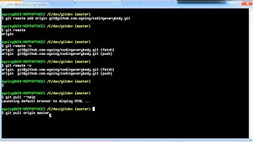 GIT console에서의 작업흐름 2