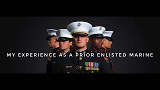 Sharing my experience as a prior enlisted Marine. Do we make better Marine officers?