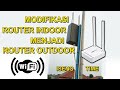 Modifikasi router indoor totolink n200re menjadi router outdoor diy  iseng time