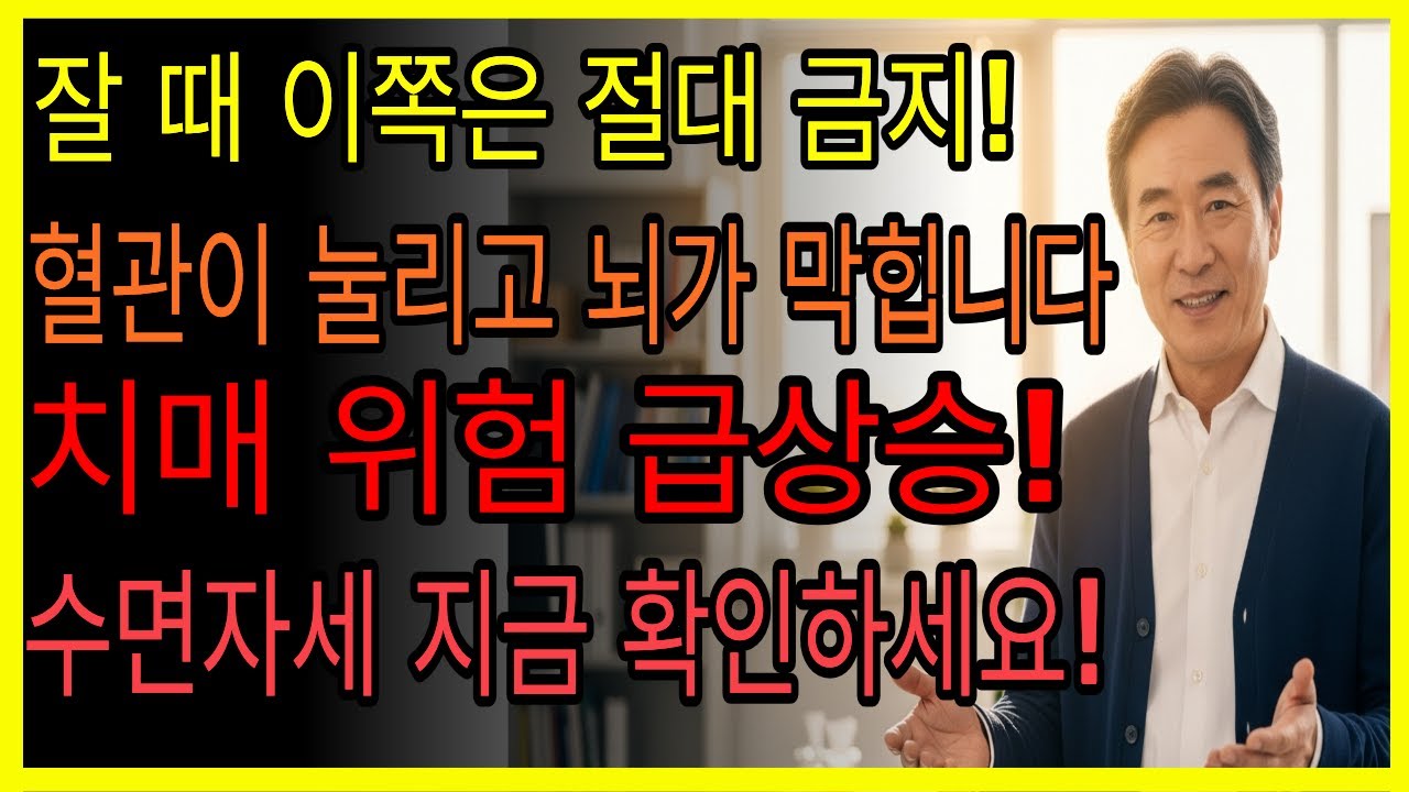 잠잘 때 이 방향은 절대 피하세요! 뇌에 독소 쌓이고 혈관 막혀 치매로 이어집니다 | 시니어 건강 필수 정보