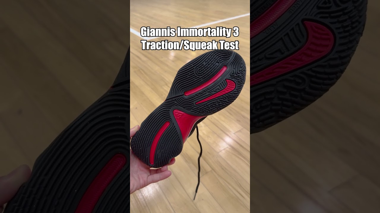 Nike Giannis Immortality 3 Traction / Squeak Test 