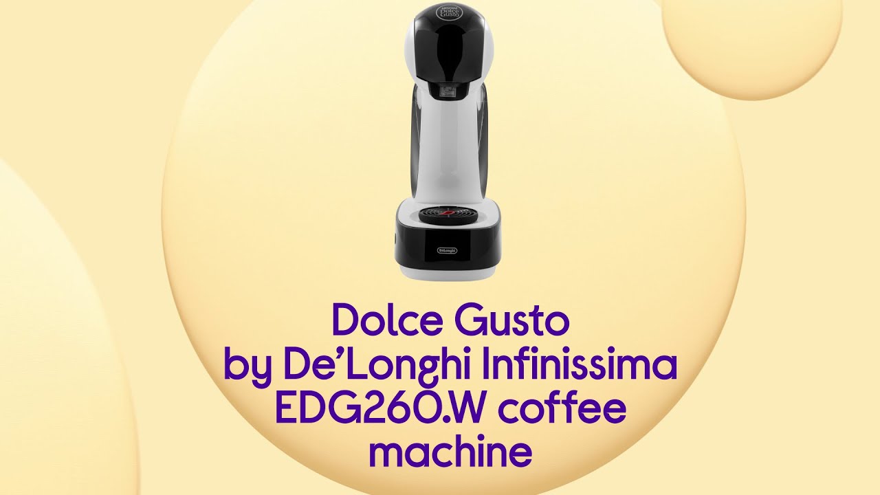 Dolce Gusto by De'Longhi Infinissima EDG260.W Coffee Machine - White -  Product Overview - YouTube