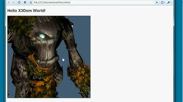 Animated WoW model, rendered with WebGL/X3Dom/Chrome