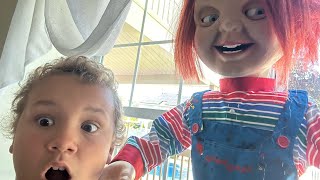 Chucky From Childs Play Home Depot 2024 Animatronic Unboxing Assembly And Demo halloween homedepot