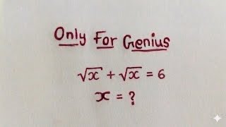 Solve for x in this nice algebra square root simplification problem 