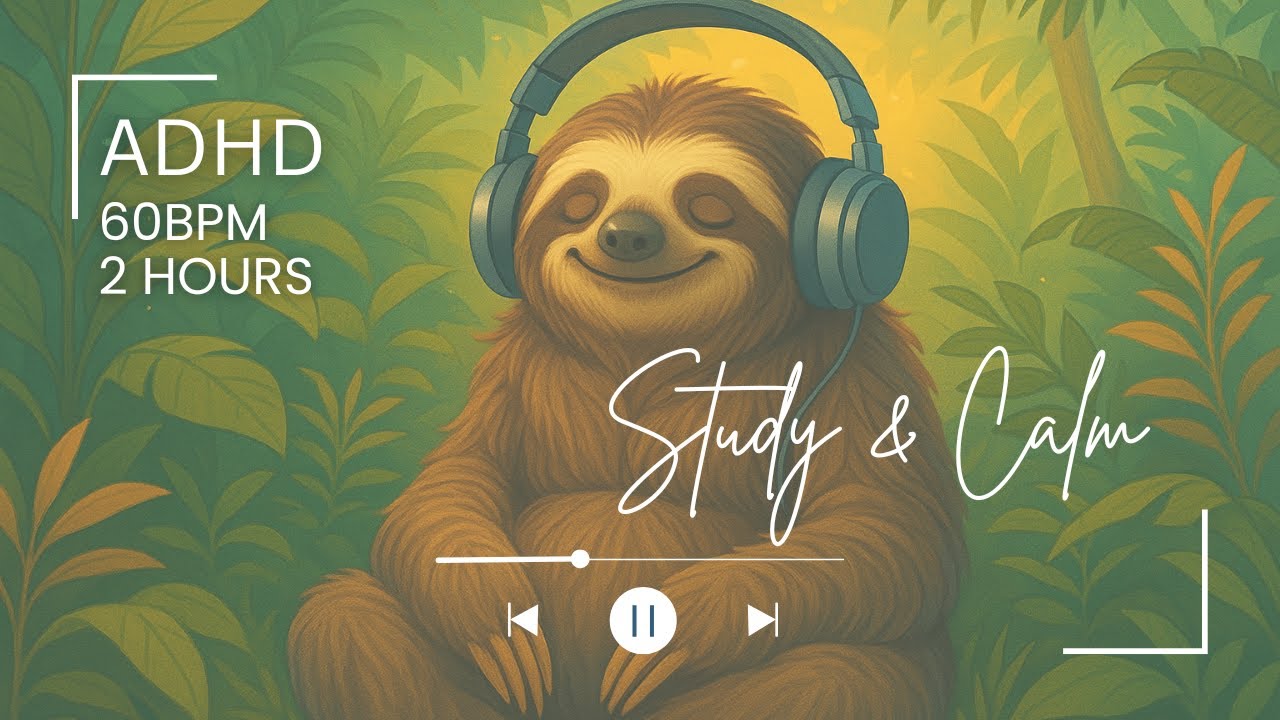 ADHD Focus Music: 60bpm Binaural Beats for Study, Concentration & Clarity (2 hours)
