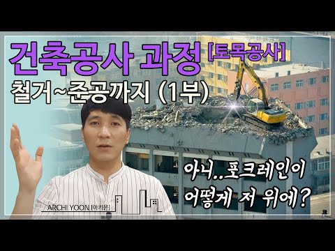 건축 공사 과정, 시공 방법과 절차(1부) - 토목공사, 흙막이공사, 공사준비