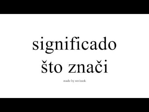 Video: Šta znači španjolski?