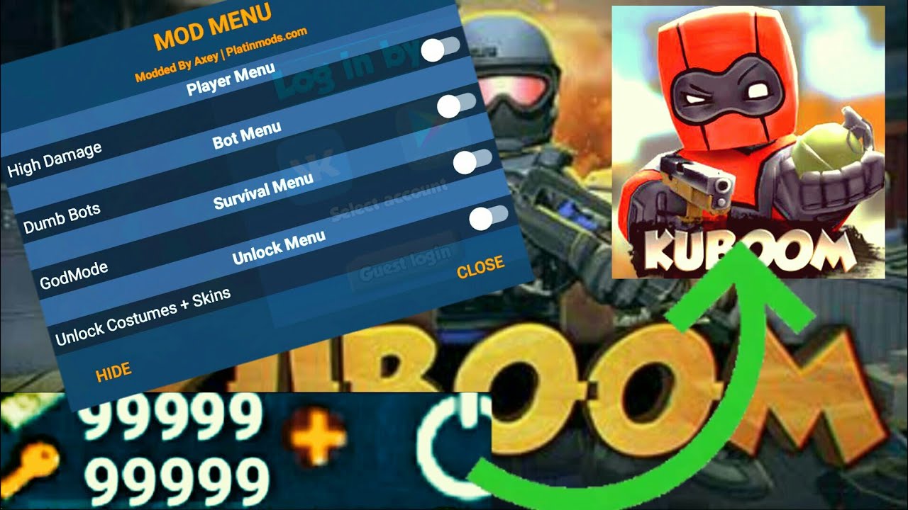 Kuboom mod menu latest version dopii