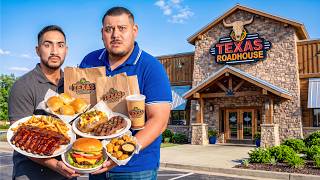We ate the ENTIRE Texas Roadhouse Menu