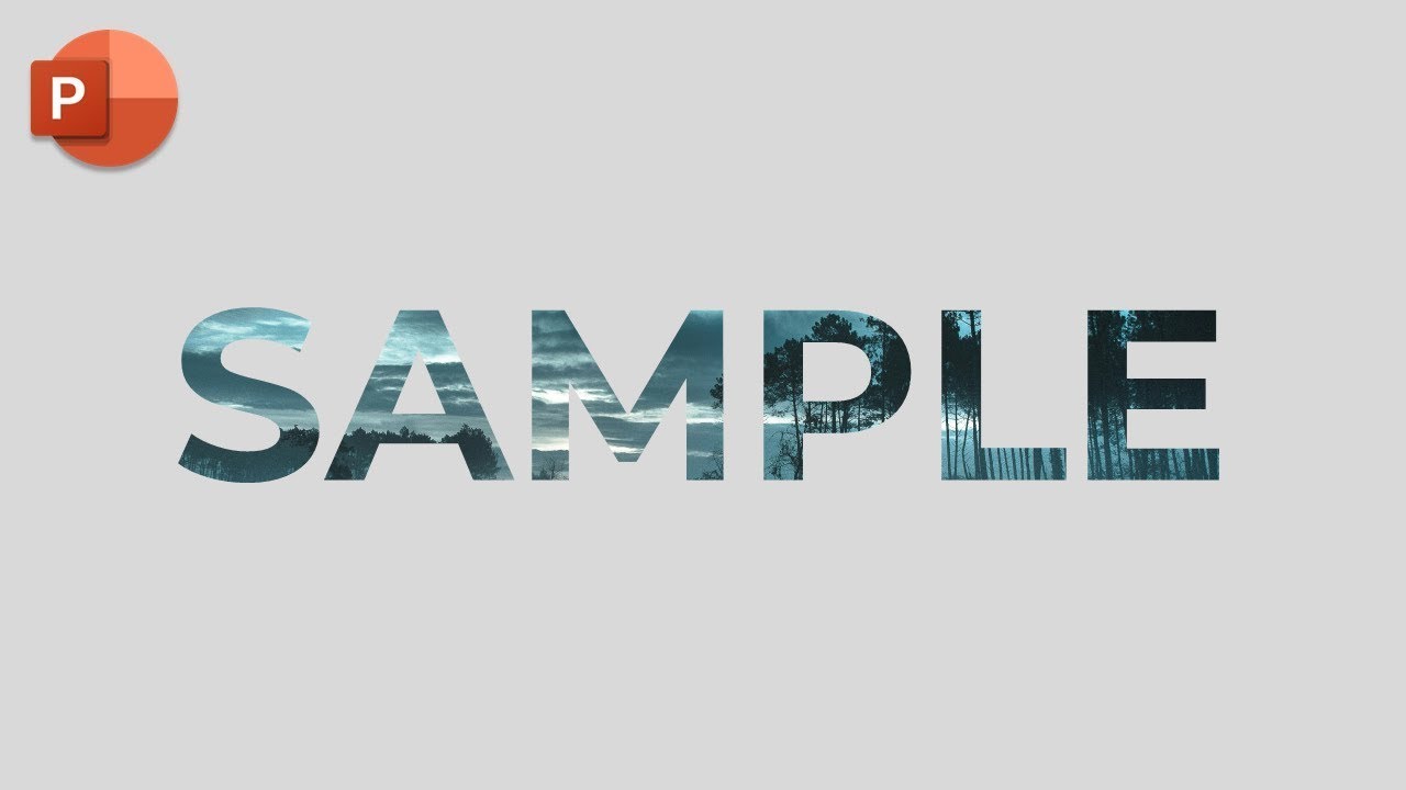 How To Create Image TEXT Fill Effect In PowerPoint | Easy Method - YouTube