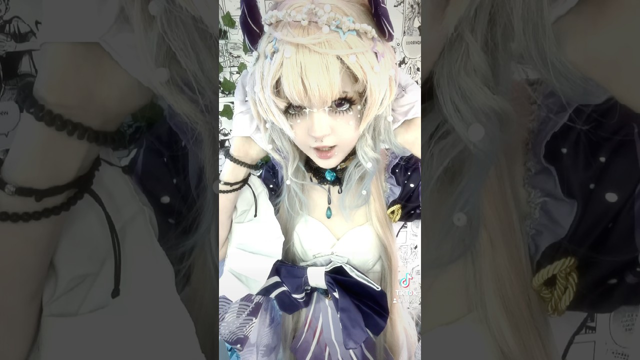 wig headache | vrxcos #cosplay #cosplayer #genshinimpact #kokomi