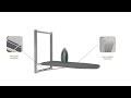 Candy FLIP Wall Mounted Iron Table for Ironing Clothes with Foldable Ironing Board for Home, Apartme