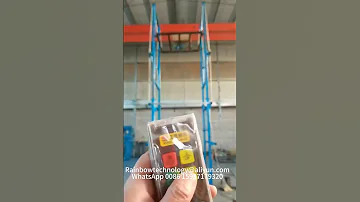 An Amazing Electric Scaffolding For Material Handing Customizable Lifting Height Make Work Easier 