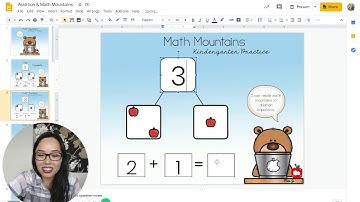 Kinder Addition & Math Mountains Google Slides