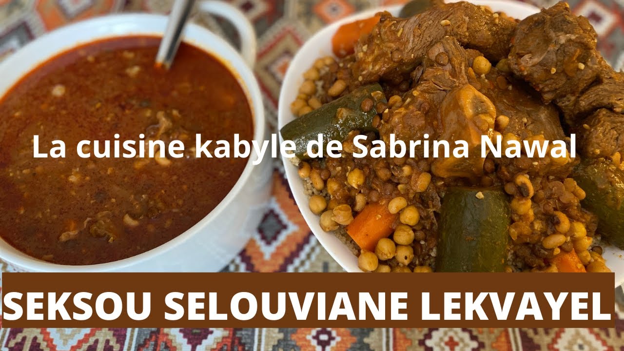 Seksou Dhousekki slouviane lekvayel, Couscous complet aux haricots à