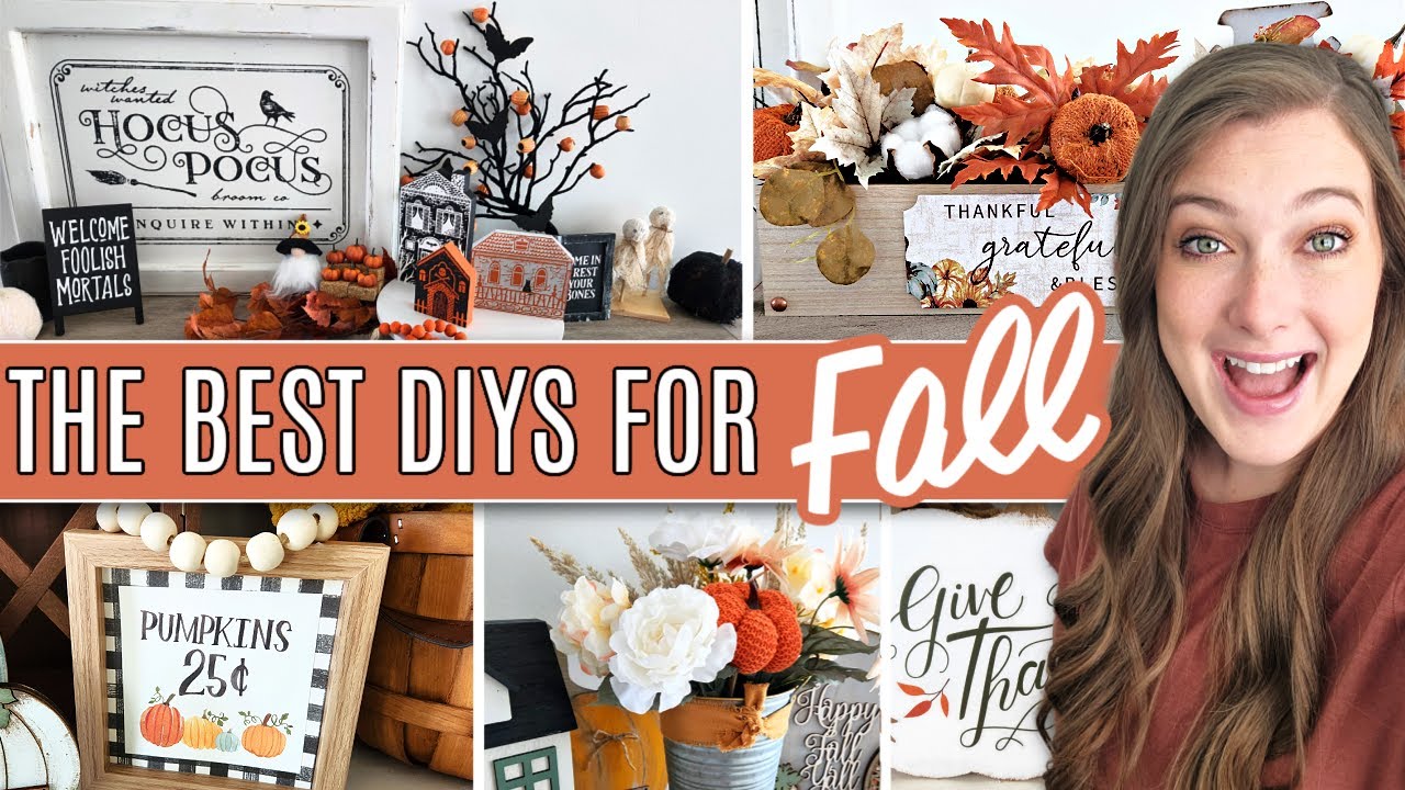 🍁FALL CRAFTS YOU'VE GOTTA TRY IN 2022!🍁High-End Halloween & Fall DIYs ...