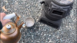 Amazon Mini cast iron tent wood stove unboxing #campingstove