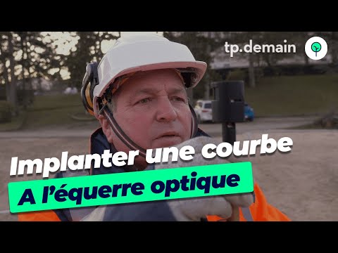 Implanter une courbe à l'aide d'une équerre optique