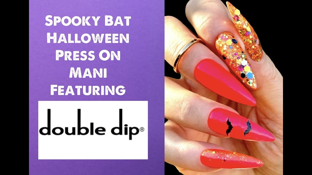 Double Dip Halloween Dip Powder Press On Mani Set Nails At