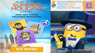 Minion Rush SUMMER HOLIDAYS EVENT Mission 15/20 fullscreen gameplay walkthrough - iOs & android