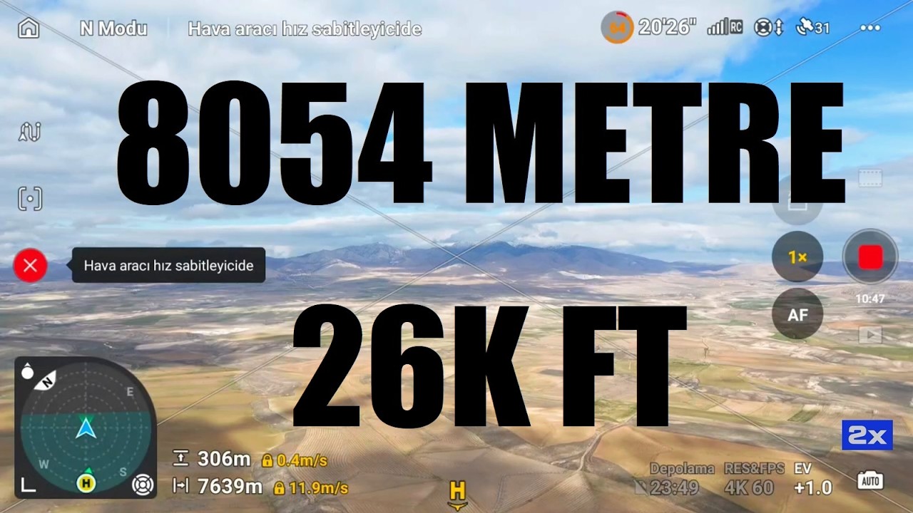 DJI Mini 4 Pro Mesafe Testi | 8054 Metre Uçuş Denemesi