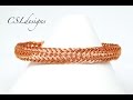 Double braided wirework bracelet