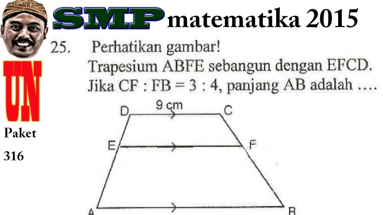 Contoh Soal Kesebangunan Trapesium Kelas 9 Cara Mengerjakan