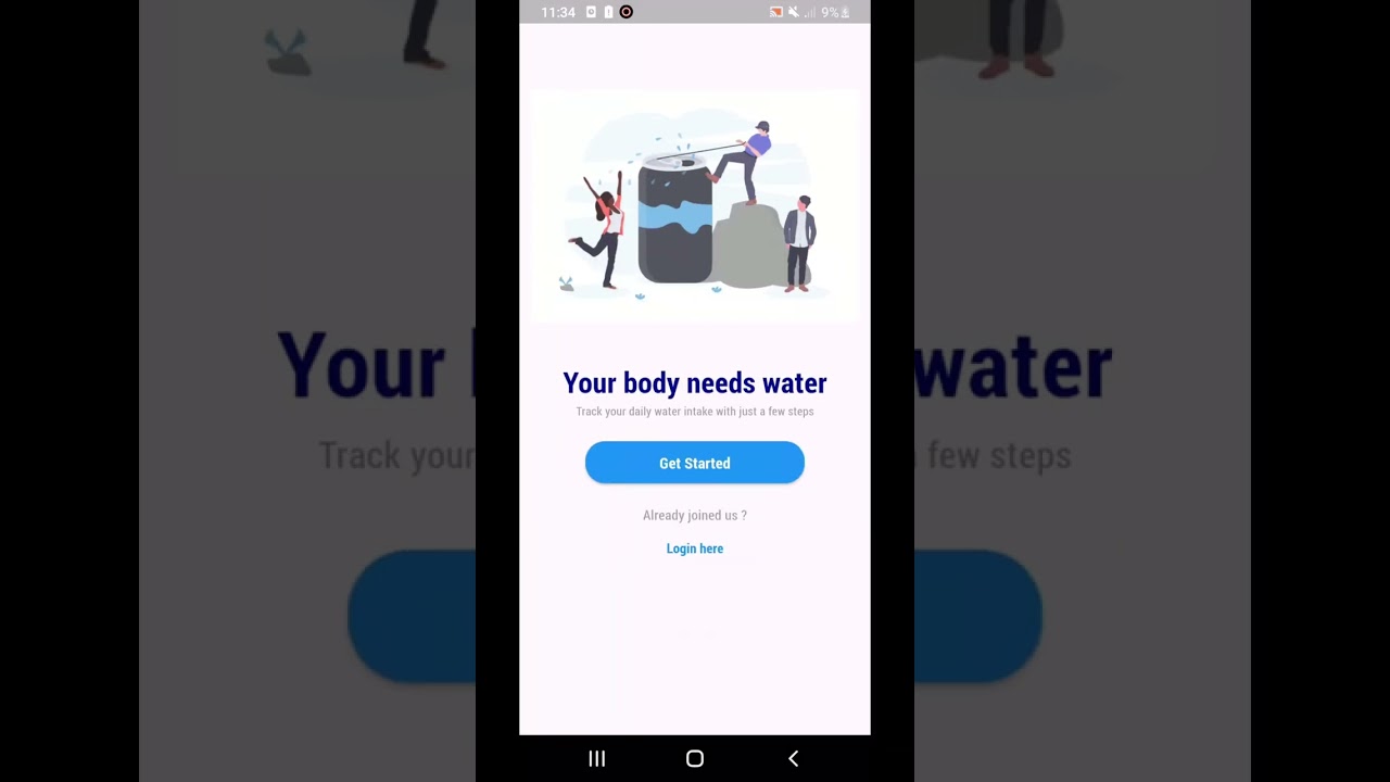 Water Habit Tracking application (( Water Goal ))