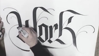 Custom Hand Lettering & Calligraphy compilation with Daniel Letterman