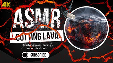[ASMR] Satisfying Lava Cutting – 10 Minute Loop｜No Talking / Sleep & Study